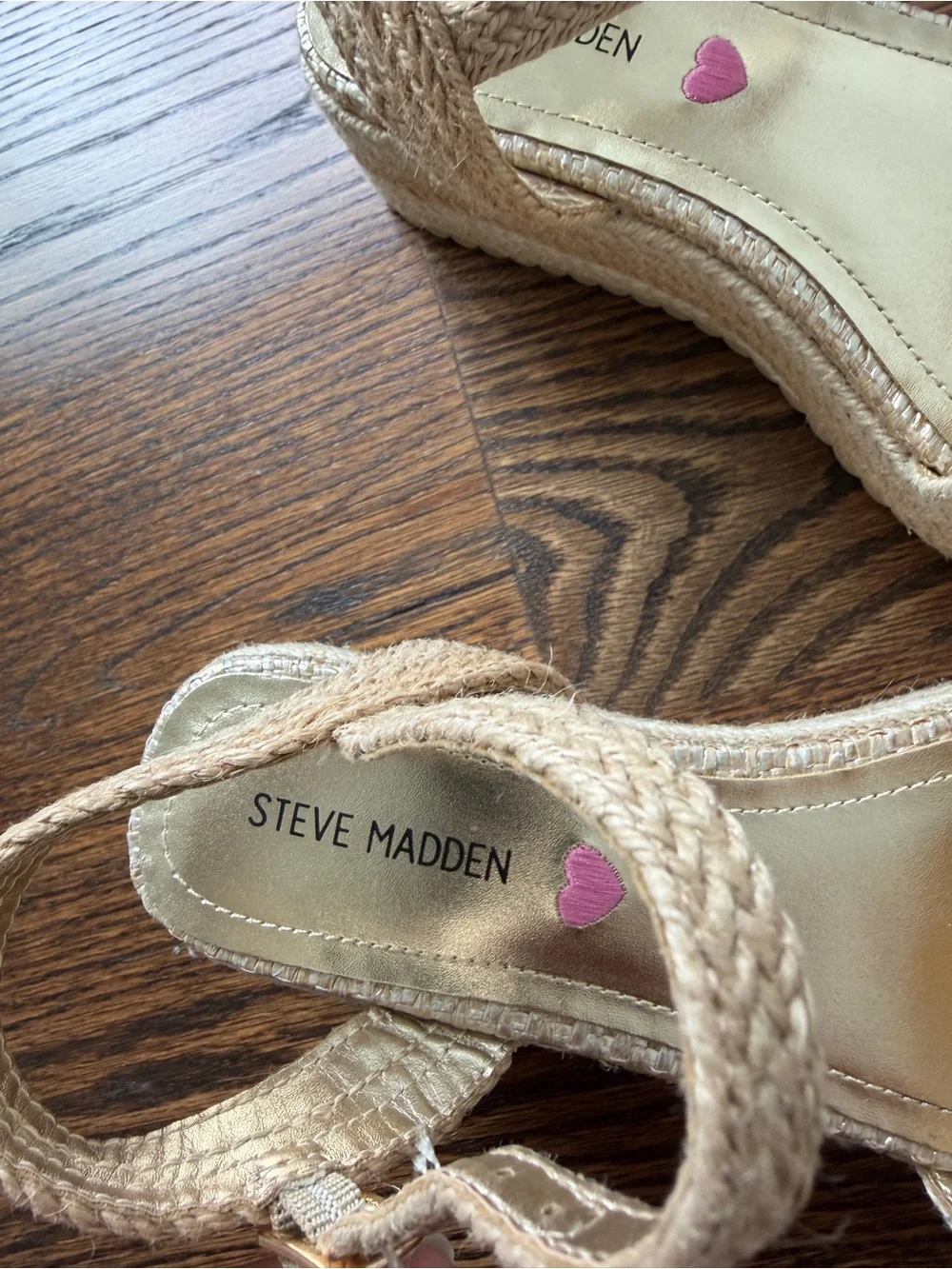 Steve Madden Beige Espadrille Platform Sandals for Kids